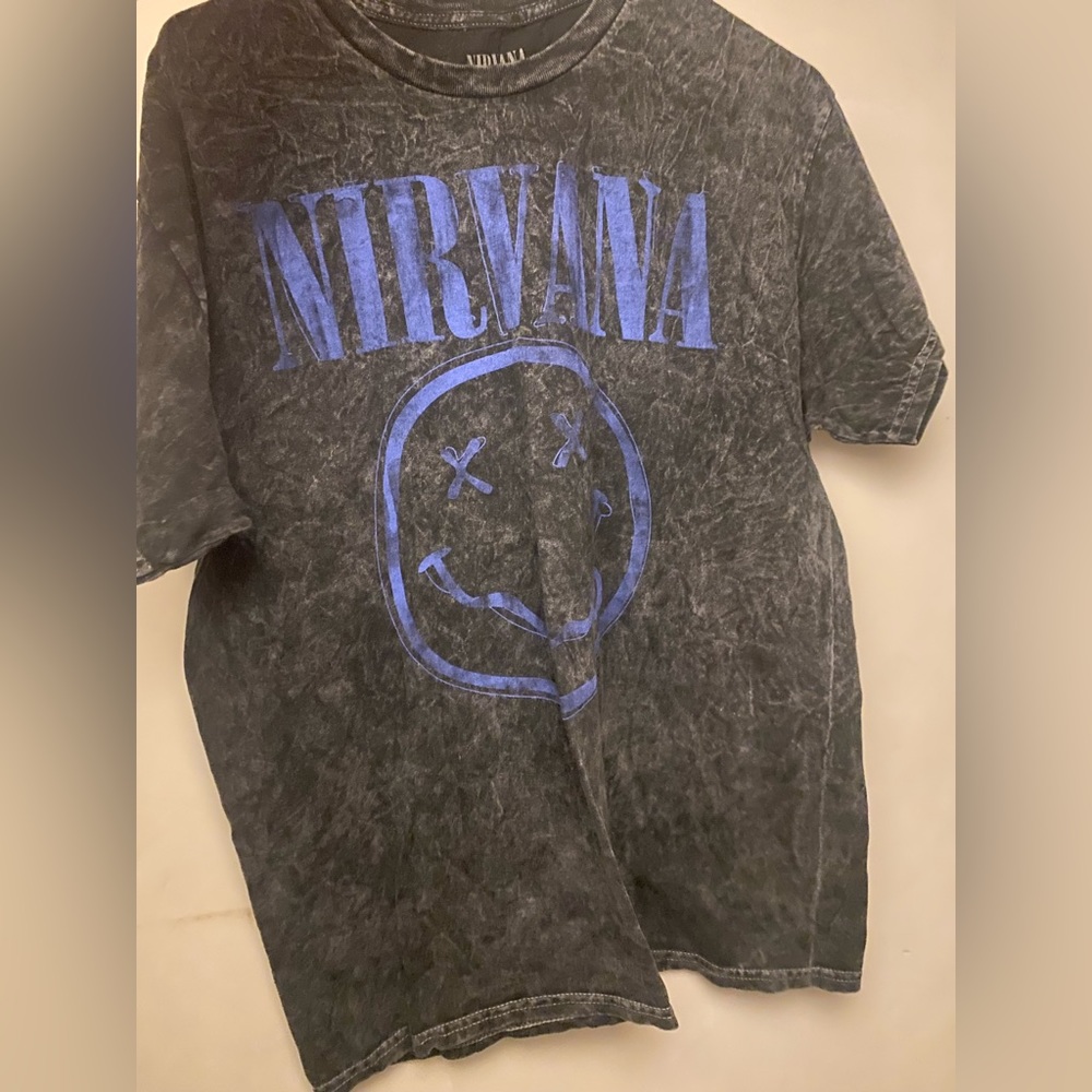 Nirvana graphic shirt acid wash
